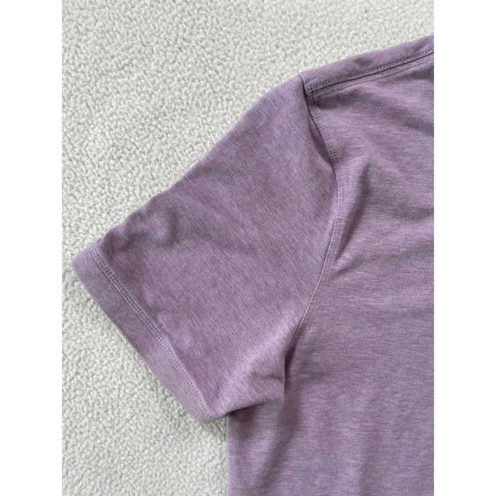 Banana Republic Mens Extra Large Tall Polo Shirt Purple Slim Fit‎ Elephant Logo